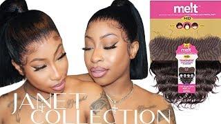 OMG $35 HD MELT FRONTAL  Janet Collection  Frontal Ponytail Using Esha Fushion Glue