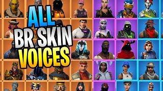 What EVERY Fortnite BR Skins Voice Sounds Like In Save The World Season 1-10