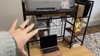 Desktop Bookshelf Desktop Hutch for Computer Desktop Organizer Perfect for any office