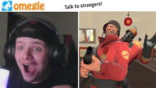 TF2 Soldier and Pyro Invade Omegle before its shutdown