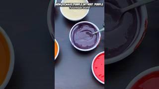 How do you make purple without purple #Shorts #foodhack #howtomakepurplecolor #coloringhack #baking