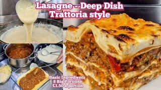 LASAGNEDEEP DISH - 100s of these were sold each week at my Mediterranean bistro back in the day