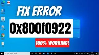 Fix 0x800f0922 Windows Update Error on Windows 10  How to solve Windows 10 Update Error 0x800f0922