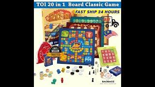 TOI 20 in 1 Dragon Treasure Board Classic Game Chess Party Interactive Toy Desktop Game Puzzle