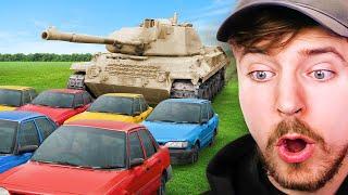 1 Tank vs 10 Cars