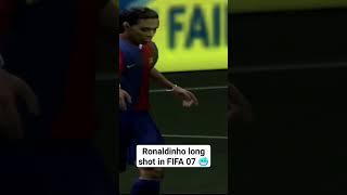 Ronaldinho long Shot in FIFA 07  #football #ucl #championleague #playstation #fifa07 #retrofifa