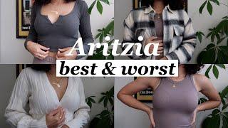 the 5 BEST and WORST items at Aritzia TRY-ON   my favorites & regrets