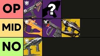 I Ranked Every SMG in PvE  Destiny 2