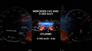 Mercedes AMG C43 0-100  100-200 kmh be son hız Hızlanma