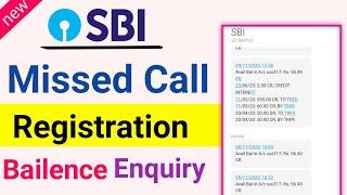 sbi missed call balance enquiry registration  sbi sms alert activation online