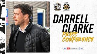 Press Conference  Darrell Clarke speaks to the press ahead of Cambridge United on Saturday