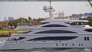 Superyacht SOUNDWAVE arrives Port Everglades 3142024