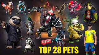 Best Pet Ability Free Fire 2024  TOP 5 Useful Pet Ability for Cs & BR 