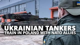  Ukrainian tankers train in Poland  with NATO Allies