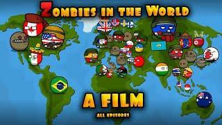 Zombies in the world  FILM 2023  - countryballs