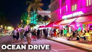 Miami Beach Walk  Ocean Drive South Beach on Saturday Night with @Jaycation August 2022