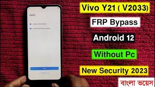 Vivo Y21 FRP Bypass Android 12 Without Pc  GmailGoogle Account Remove Vivo Y21 New Security 2023