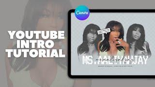 Make A YouTube Intro In Canva for Free  Aaliyah Jay Inspired