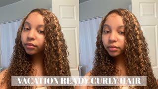 Vacation Ready Curly Hair 24 Jerry Curl Highlight Wig  Unice Hair