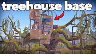 I built a solo treehouse base...