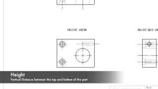 Height LengthWidth and Depth dimensions on blueprints