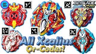 All Xcalius QR-CODES  Все Xcalius Qr-КОДЫ - Beyblade Burst Surge