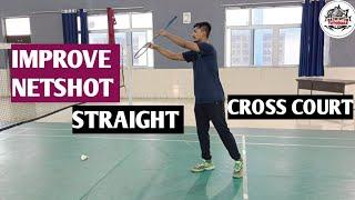 HOW TO PLAY BADMINTON NET SHOT  BADMINTON DROP SHOT TECHNIQUE #badminton #badmintontutorials