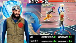 hitting VETERAN 1 with the EASIEST Jumpshot to Green EVER + BEST sigs for 66 pgs  nba2k24