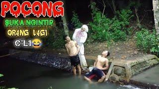 PRANK POCONG Sukanya Ngintip Orang Lagi Ch*L1 disungaiasli lucu bikin ngakak ghots attack prank