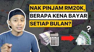 Cara Kira Ansuran Bulanan Pinjaman Personal Loan Calculator Tutorial