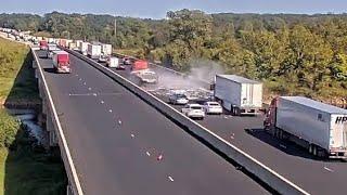 Arkansas Flatbed Truck Load Falls Off Truck