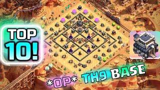 TH9 WAR BASE WITH LINK Best TH9 anti 3 star war base 2024 COC TH9 Base After Update Blacksmith