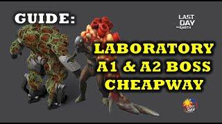 TUTORIAL SECTOR A1 & A2 BOSS  KILLING IT in a CHEAPWAY  LABORATORY - Last Day On Earth Survival