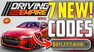 ️JULYBRAND️DRIVING EMPIRE ROBLOX REDEEM CODES 2024 -DRIVING EMPIRE CODES