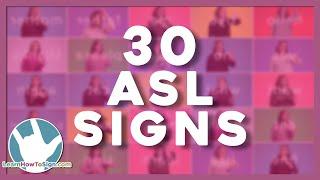 30 Basic ASL Signs For Beginners  American Sign Language