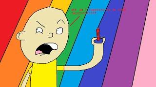 Caillou Eats A Box Of Crayons