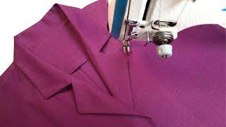 Coat collar cutting and stitching  Guide to Mastering the Method of Coat Collar Styling A16