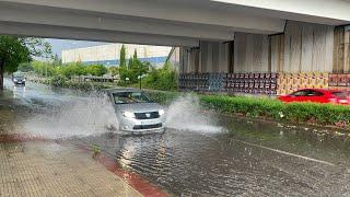 Las tormentas inventan una piscina junto al Berceo