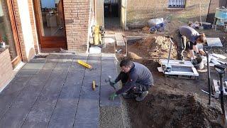 Terrasse selber bauen mit Keramikplatten