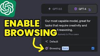 How to Enable & Use Browsing in ChatGPT  ChatGPT Browsing Tutorial