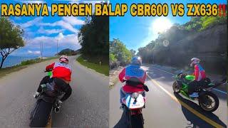 GAGAL BALAP BAWA ZX6363 DAN CBR600 DIJALAN NTT KARNA TAKUT DIMARAHIN‼️