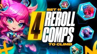 The 4 Reroll Comps Im Climbing with to Challenger This Set  TFT Set 11 Guide