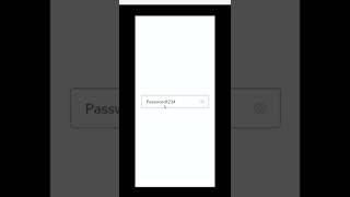 Password input animation in Adobe Xd #Shorts