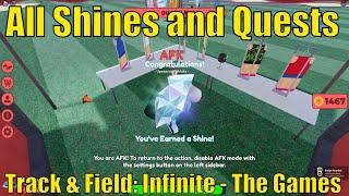 All 5 Shine Locations in Track & Field Infinite  All Badges for The Games