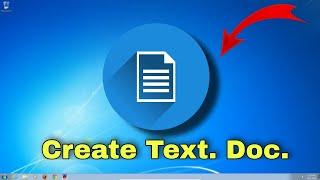 How to make Text Document file on Laptop  How to create txt file