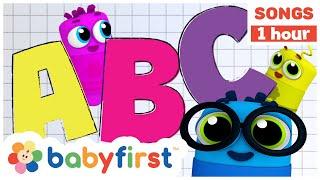 Phonics Song  ABC Alphabet & First Words w Color Crew  1 Hour Nursery Rhymes & Songs  BabyFirstTV