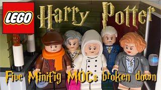 LEGO Harry Potter Minifig MOCs 6 The Muggle World. Break down by parts use.