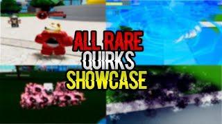 NEW CODE EVERY RARE QUIRKS SHOWCASE IN BOKU NO ROBLOXREMASTERED