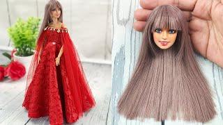 DIY Ideas For Your Barbie To Look Like Princess  DIY Barbie Transformation DIY Barbie Makeover