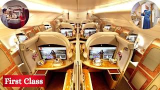 Emirates A380 First Class  Dubai to Singapore Flight  4K Full Review